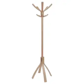 Kledingrek caf&eacute; van licht hout 