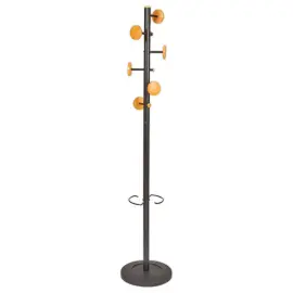Kapstok MUSIC 6 houten haken 