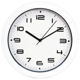 Quartz wandklok FIDUCIAL - wit 