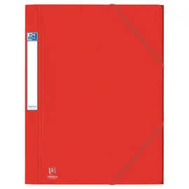 Map met 3 flappen grote capaciteit Eurofolio Prestige - Rood - OXFORD 