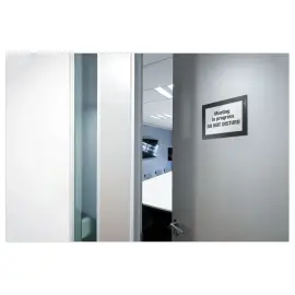 2  Herpositioneerbare hoezen Duraframe voor A6 weergave - Zwart - DURABLE 