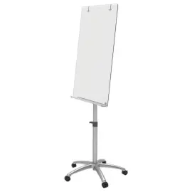 Mobiel magnetisch paperboard van glanzend wit glas - 70 x 185 cm - NOBO 