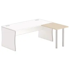 Retour BUDAPEST en BUENOS AIRES 80 x 60 acacia licht - aluminium poten 