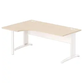 Bureau BUENOS AIRES compact terug naar links acacia licht/wit, L180 
