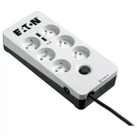 Overspanningsbeveiliging 6 stopcontacten + 2 USB-poorten 