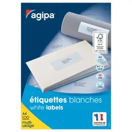 100  Multifunctionele verzendetiketten  - 210x297 mm - APLI 