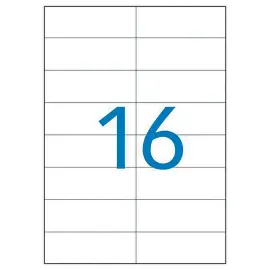 100  Doos met 100 vellen multifunctionele etiketten - 105x37 mm 