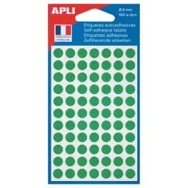 462 ronde signaalstickers, &Oslash; 8 mm, groen 