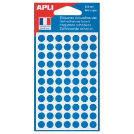462 ronde signaalstickers, &Oslash; 8 mm, blauw 