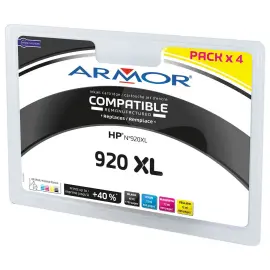 Inkjetcartridges ARMOR compatibel HP 920XL zwart+ 3 kleuren 