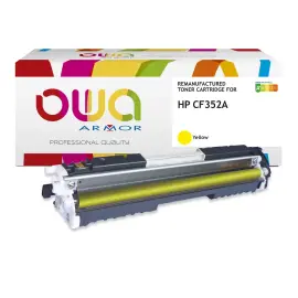 Cartridge ARMOR equiv. HP130A CF352A Geel 