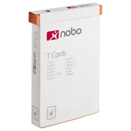 100  T-fiches voor planning - Maat 4 - Oranje - NOBO 