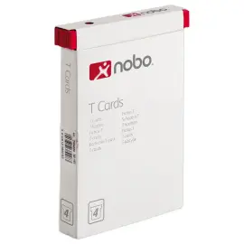 100  T-fiches voor planning - Maat 4 - Rood - NOBO 