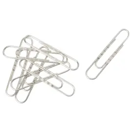 100  Gegolfde paperclips 5 cm 