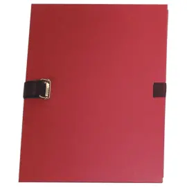 Map met band en voetflap - breedte max 13 cm - bordeauxrood - ACCESS 