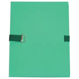 Map met band en voetflap - breedte max 13 cm - lichtgroen - ACCESS 