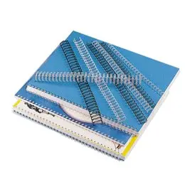 100  Ronde metalen bindkammen - 34 ringen -6mm - 35 vellen 