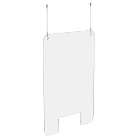 Beschermend scherm op te hangen met fixatiekit 