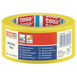Vloermarkeringstape 33 m x 50 mm - Geel - TESA 
