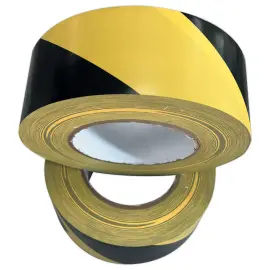 KLeefband 5 cm x 66 m geel/zwart voor vloermarkering 
