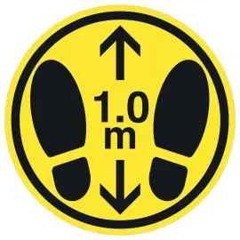 2  Preventieve gele vloeradhesieven, diameter 35 cm 