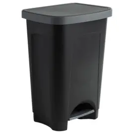 Vuilbak Step zwart antraciet - 50L 