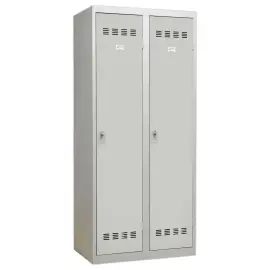 Werkplaats garderobe ind. vervuilend 2 kol, H180xL80xP50 cm gr/gr 