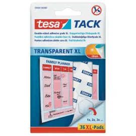36 transparante XL TESA plakstrips 