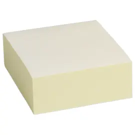 Kubusblok 76 x 76 mm - Memoblaadjes - Geel - FIDUCIAL 