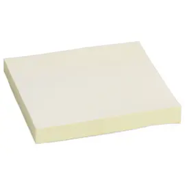Blok herpositioneerbare memoblaadjes - 7,6 x 7,6 cm - Geel - FIDUCIAL 