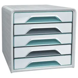 Witte klasseermodule 5 laden grijs/glasgroen 