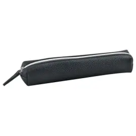 Rond zwart imitatielederen etui 20 x 6cm 