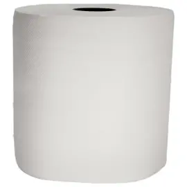 2  Industri&euml;le papierrollen - wit en glad 