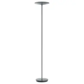 Slim 30W zwarte LED vloerlamp met zwarte dimmer 