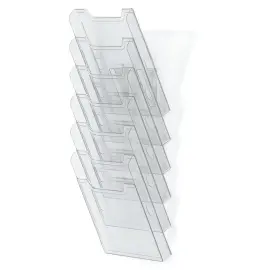 Doorzichtig wandrek - 6 A4 compartimenten 