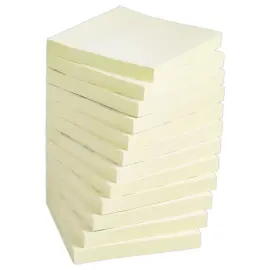 012 Blokken herpositioneerbare memoblaadjes - 76 x 76 mm - Geel - FIDUCIAL 