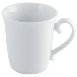 6  Koffiekopjes - 31 cl - Wit porselein 