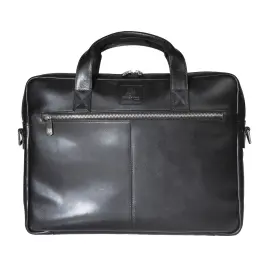 Laptoptas Exactive in zwart leer 15.6" 