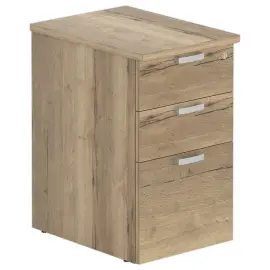 Bureau ladeblok 3 lades - Generfd eik - P 60 cm 