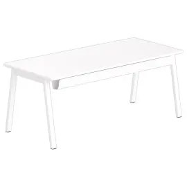 Rechthoekig bureau 180x80 Wit / onderstel Wit BANGKOK 
