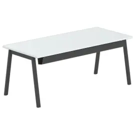 Rechthoekig bureau 180x80 Grijs / onderstel Antraciet BORN 