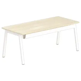 Rechthoekig bureau 180x80 Acacia Licht / witte poten BANGKOK 