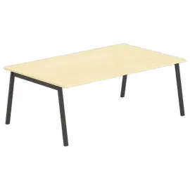 Rechthoekige tafel 200x120 Beuken / Onderstel.Antraciet 