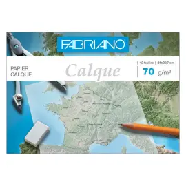 Papieren transparante envelop 21x29,7 cm - 70g - 12 vellen 