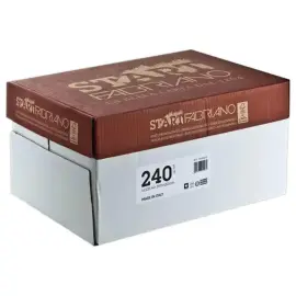 125  Witte tekenpapier vellen formaat 29,7 x 42 cm - 240 g 