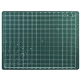 Multifunctionele snijplaat geruit 5x5cm + hoeken formaat A2 