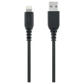 XTREM WORK - Versterkte USB-A naar Lightning-kabel - 1,5 m 