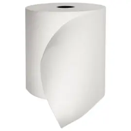 6  Witte handdoekrollen - Diameter 19 cm 