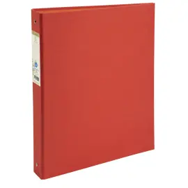 Gerecycleerde mappen 4 ringen FOREVER - Rug 4 cm - rood - EXACOMPTA 