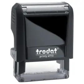 Zwarte stempel PRINTY 4910 zwarte inkt- 2 regels 
